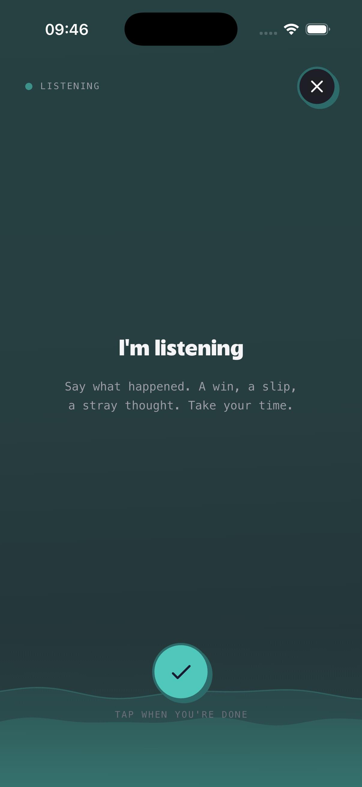 Goalympics capture input logging any habit amount from voice or text